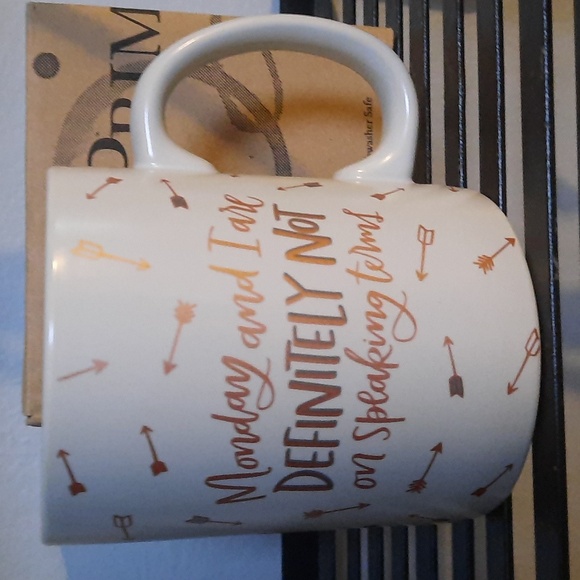 Coffee Mug Cup Tea Cocoa Ceramic 20oz Mondays-I Are Not On Speaking Terms Funny - Picture 1 of 3
